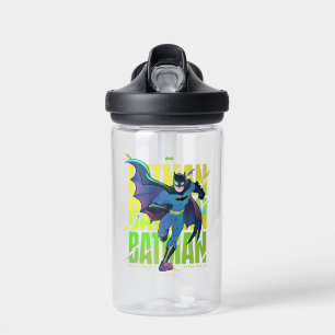 Gib Batman nie auf, der mit Grafik läuft Trinkflasche
