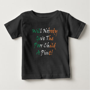 Gib dem armen Kind einen Pint Baby Jersey TShirt k