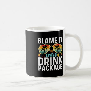 Gib dem Getränkepaket die Schuld Lustiger Geburtst Kaffeetasse