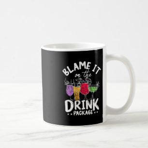Gib dem Getränkepaket die Schuld Lustiger Kreuzfah Kaffeetasse
