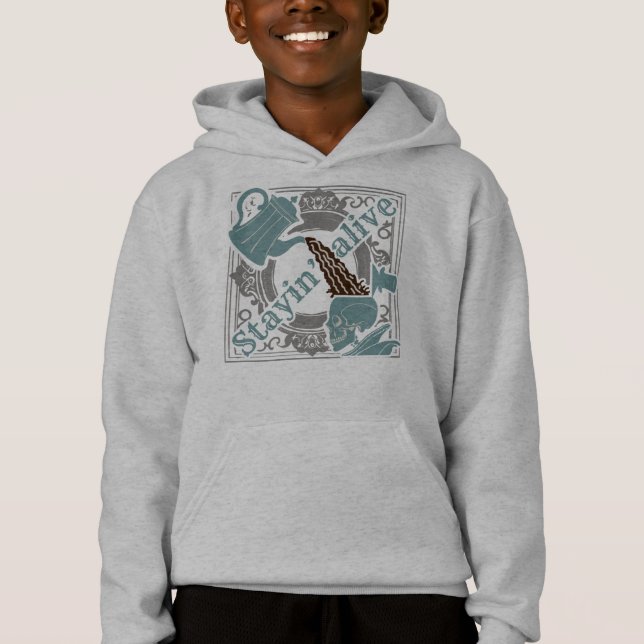 Gib den Kaffee rein! Hoodie (Vorderseite)