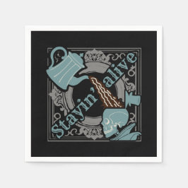 Gib den Kaffee rein! Serviette