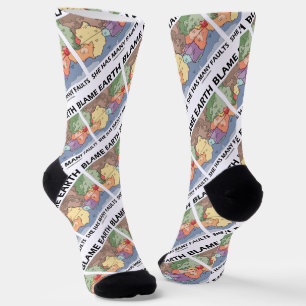 Gib der Erde die Schuld, sie hat viele Fehler Plat Socken