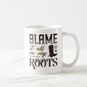 Gib die Schuld meinen Wurzeln Kaffeetasse