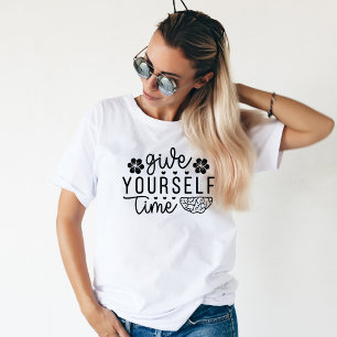 Gib dir Zeit, motiviere die psychische Gesundheit Tri-Blend Shirt