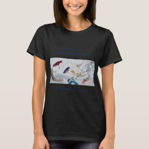 Gib einem Mann einen Fisch – Vintage-Koi-Hunger- T-Shirt
