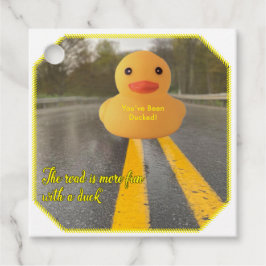 Gib einen Ducky mit diesem Tag. Du wurdest verduck Geschenkanhänger