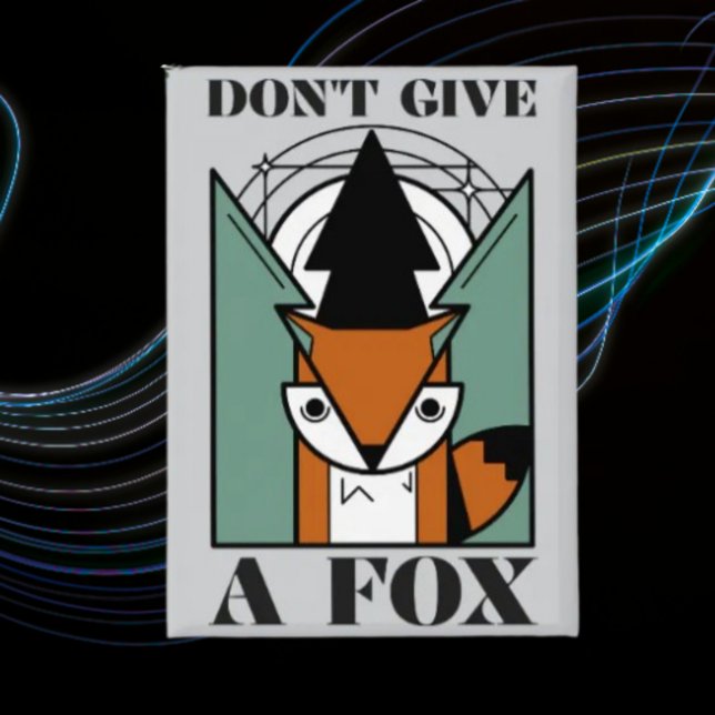 Gib einer Fuchs lustige Fuchs Grafik Taste nicht Button (Von Creator hochgeladen)