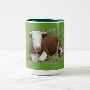 Gib 'Em den Vogel zum Erntedank! Zweifarbige Tasse