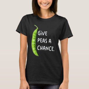 Gib Erbsen Eine Chance Vegetarisch Wfpb Kleidung V T-Shirt