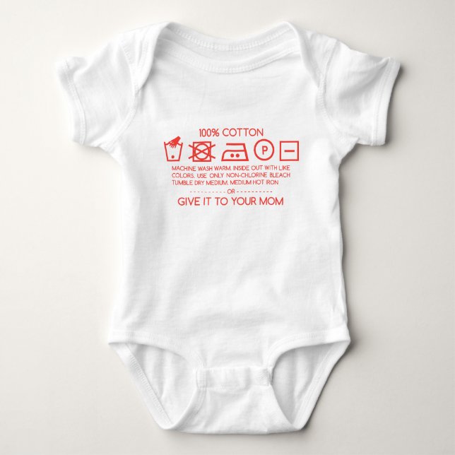 Gib es deiner Mutter 4 Baby Strampler (Vorderseite)