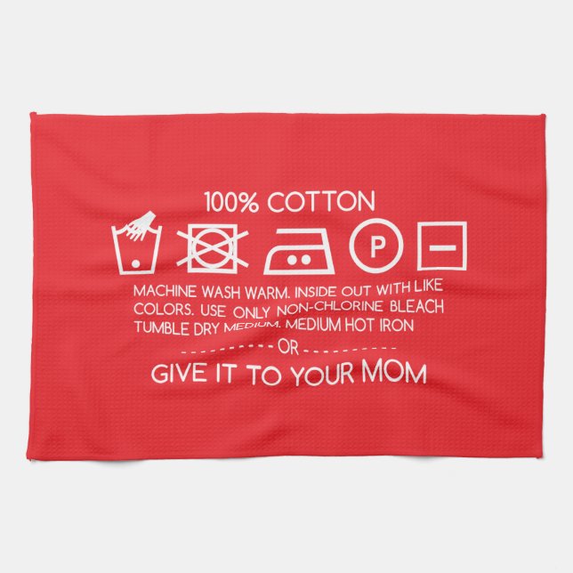Gib es deiner Mutter 4 Geschirrtuch (Horizontal)