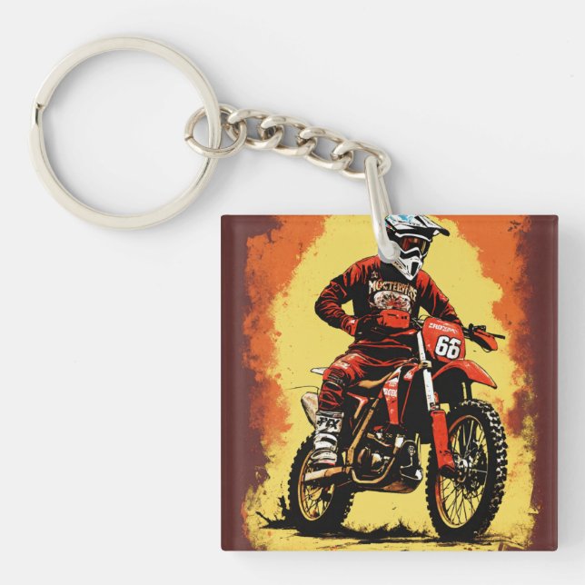 Gib es einem Motorradliebhaber. Schlüsselanhänger (Vorderseite)