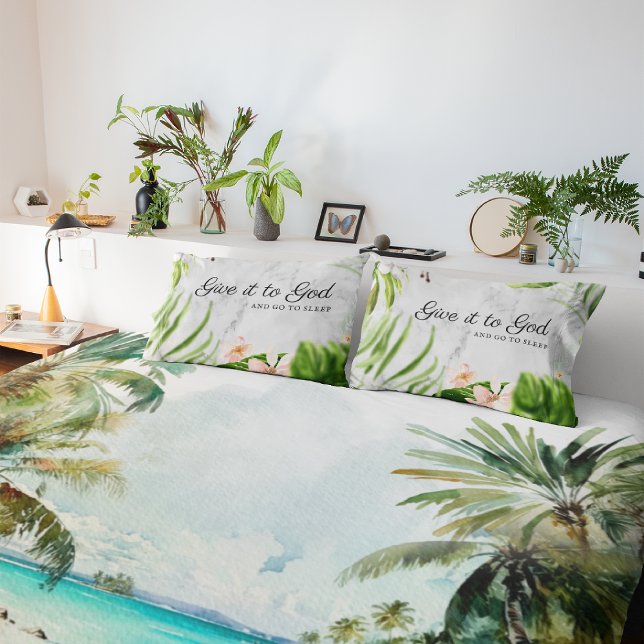 Gib es Gott und geh schlafen! | CHRISTLICH Kissenbezug (Von Creator hochgeladen)