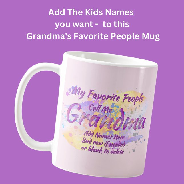 Gib Großkinder Namen Lieblings-Leute nennen mich O Kaffeetasse (Von Creator hochgeladen)