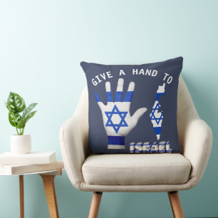 Gib Israel die Hand Patriotisch Kissen