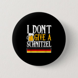 Gib kein Schnitzel deutsches Bier Wurst lustig Button