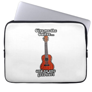 Gib mir die Gitarre und niemand wird verletzt bunt Laptopschutzhülle