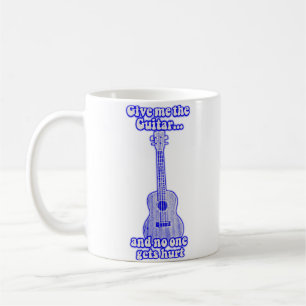 Gib mir die Gitarre und niemand wird verletzt.retr Kaffeetasse