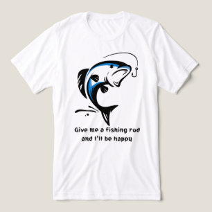 "Gib mir eine Angel und ich werde glücklich sein"  Tri-Blend Shirt