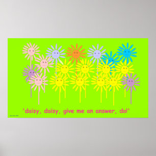 "Gib mir eine Antwort, mach!" (Daisy Poster klein)