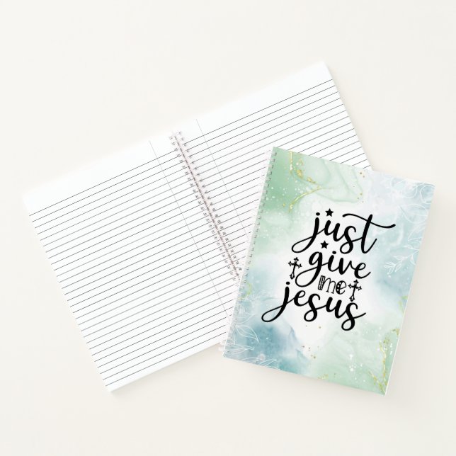 Gib mir einfach Jesus Christliche Anbetung Song Notizbuch (Innenseite)
