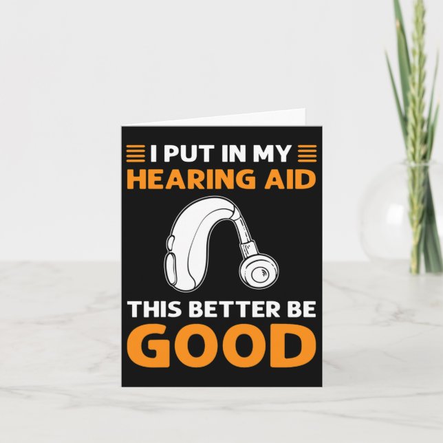 Gib mir Gehhilfe. Das ist besser gut. Deaf P Karte (Vorderseite)