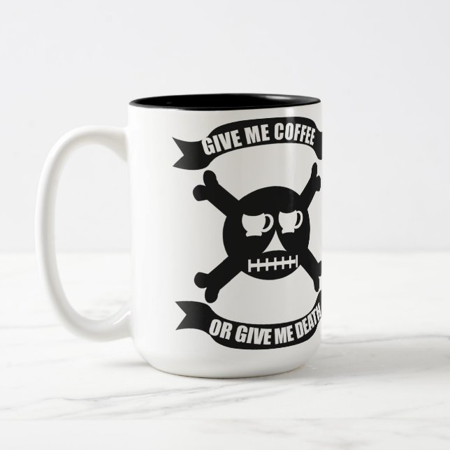 Gib mir Kaffee oder gib mir die Tasse des Todes (Links)