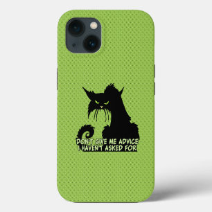 Gib mir keinen Rat wütende Katze sagt  iPhone Hülle