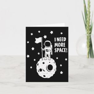 Gib mir mehr Platz Lustiger Astronaut Mond Stern H Karte