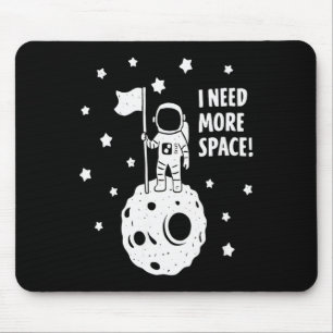 Gib mir mehr Platz Lustiger Astronaut Mond Stern H Mousepad
