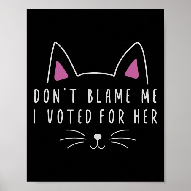 Gib mir nicht die Schuld, dass ich für ihren lusti Poster (Vorne)