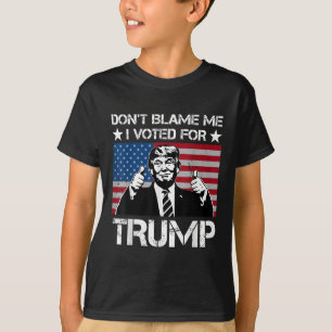 Gib mir nicht die Schuld, dass ich für Trump Vinta T-Shirt