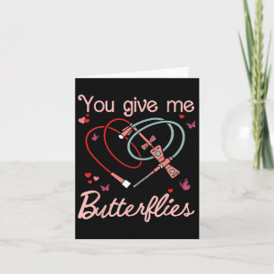Gib mir Schmetterlinge Phlebotomist Pbt Valentine Karte