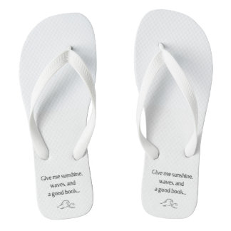 Gib mir Sonnenschein, Wellen, und ein gutes Buch - Flip Flops