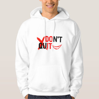 GIB NICHT AUF – Fettes rotes Motivationsdesign Hoodie