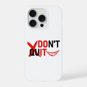 GIB NICHT AUF – Fettes rotes Motivationsdesign iPhone 15 Pro Hülle