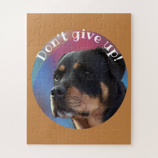 Gib nicht auf Rottweiler Classic Round