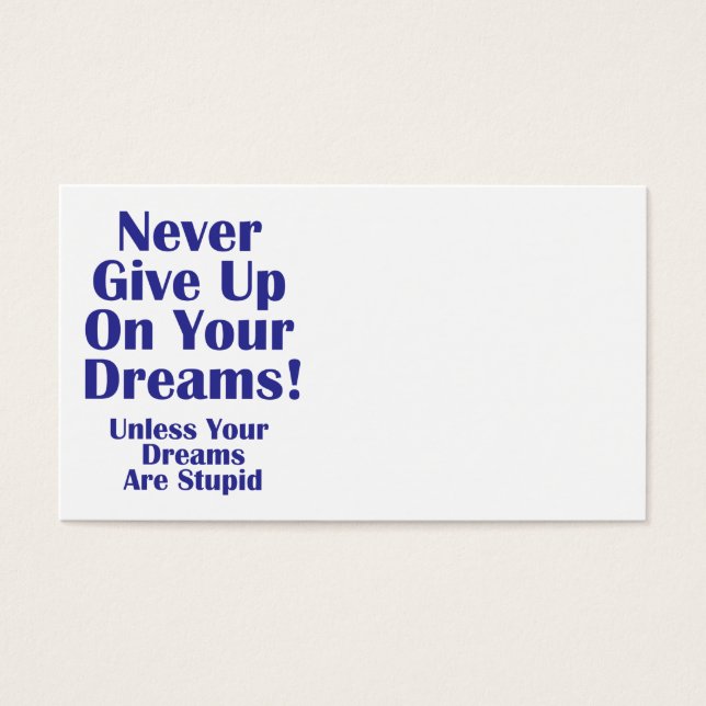 Gib nie auf (Vorderseite)