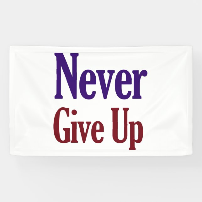 Gib nie auf banner (Horizontal)