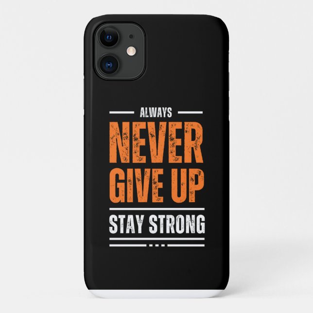 Gib nie auf Case-Mate iPhone hülle (Rückseite)