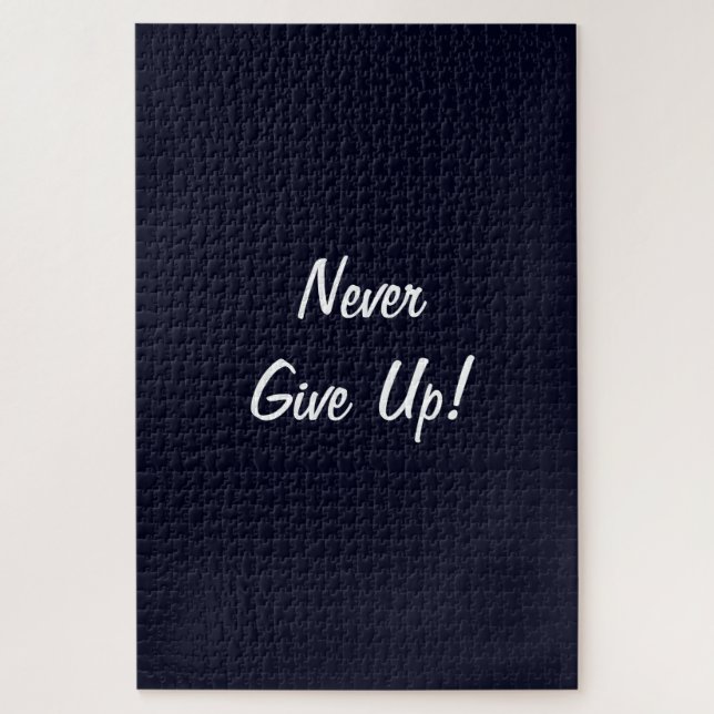 Gib nie auf! Challenges monochromes Puzzle (Vertikal)