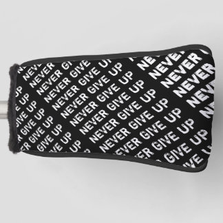 Gib nie auf golf headcover