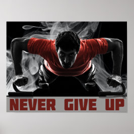 Gib nie auf poster