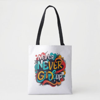 Gib nie auf tasche