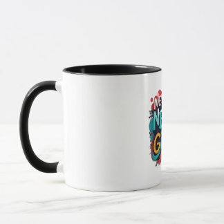 Gib nie auf tasse
