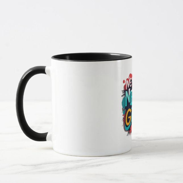 Gib nie auf tasse (Links)