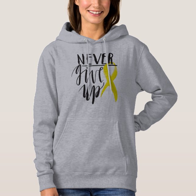 GIB NIE DAS Damengrundhemd Hoodie (Vorderseite)