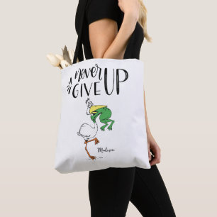 Gib nie Frosch ersticken Pelikan Motivierend Tasche