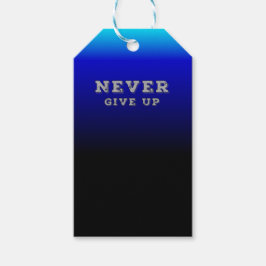 Gib nie Motivierend auf, nie aufgeben Geschenkanhänger
